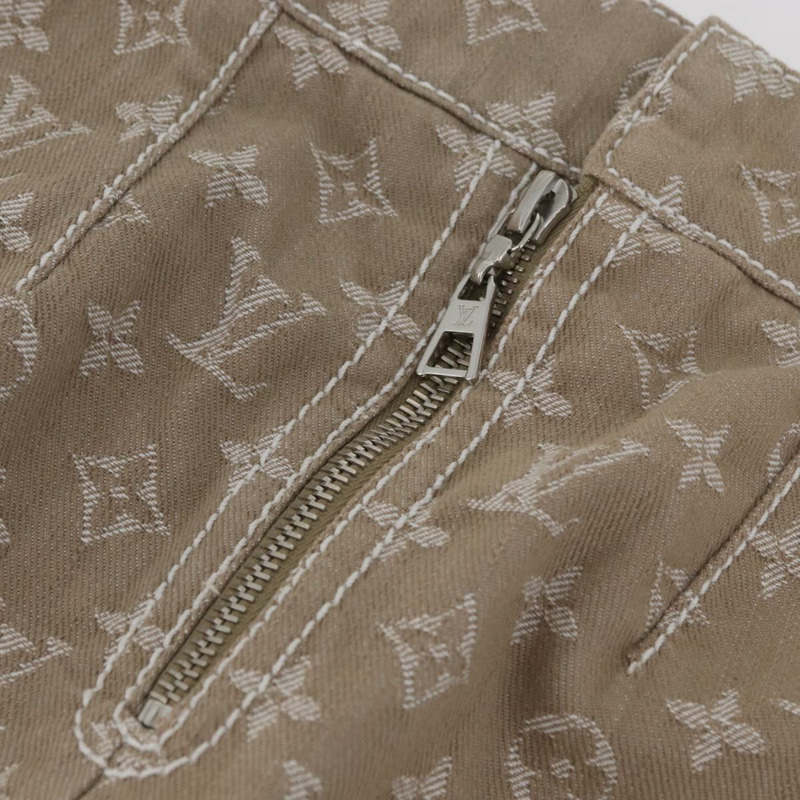 【日本直送】路易威登 Monogram 牛仔裙 米色 LV 正品 BAZ833SAM-3