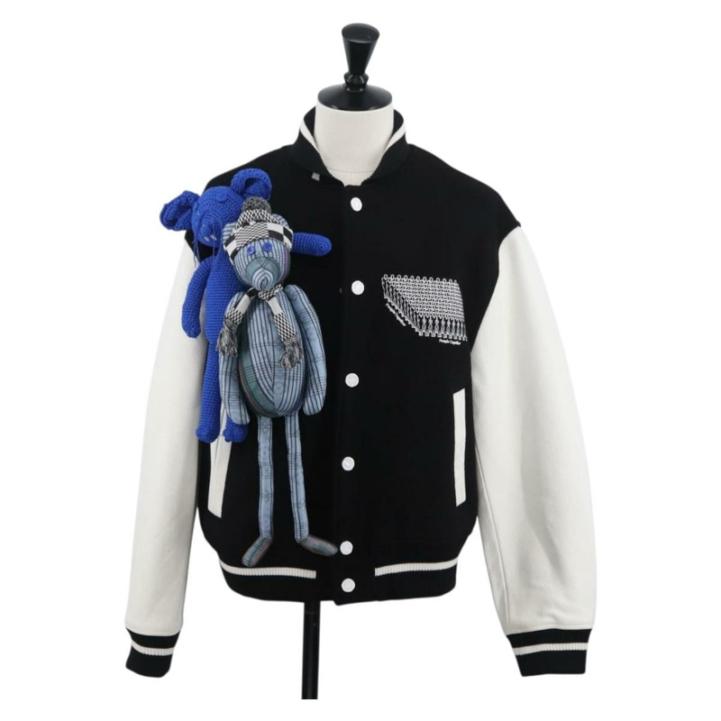 【日本直送】路易威登 (LOUIS VUITTON) Puppet 棒球夾克 羊毛 黑色 1A8PML LV Auth BAZ826SM-0