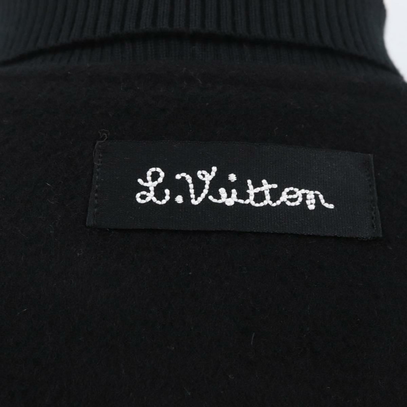 【日本直送】路易威登 (LOUIS VUITTON) Puppet 棒球夾克 羊毛 黑色 1A8PML LV Auth BAZ826SM-14