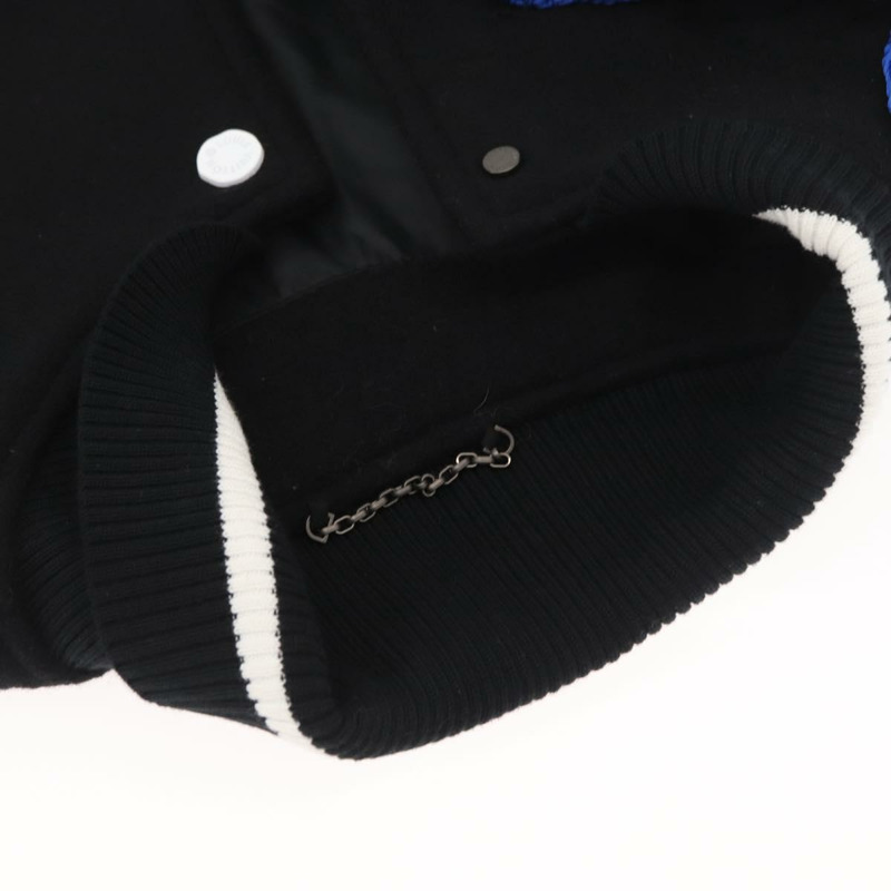 【日本直送】路易威登 (LOUIS VUITTON) Puppet 棒球夾克 羊毛 黑色 1A8PML LV Auth BAZ826SM-15