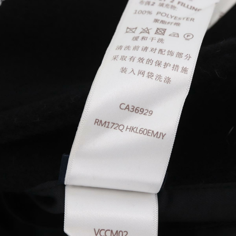 【日本直送】路易威登 (LOUIS VUITTON) Puppet 棒球夾克 羊毛 黑色 1A8PML LV Auth BAZ826SM-23