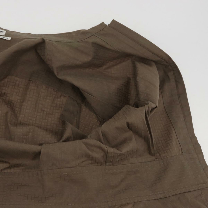 【日本直送】愛馬仕 Granturararara 連身襯衫 純棉 米色 3H0544DH 正品 BAZ827M-12