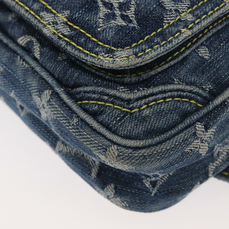 【日本直送】路易威登 Monogram 牛仔布腰包/斜背包 藍色 M95347 LV 正品 174319SAV-15