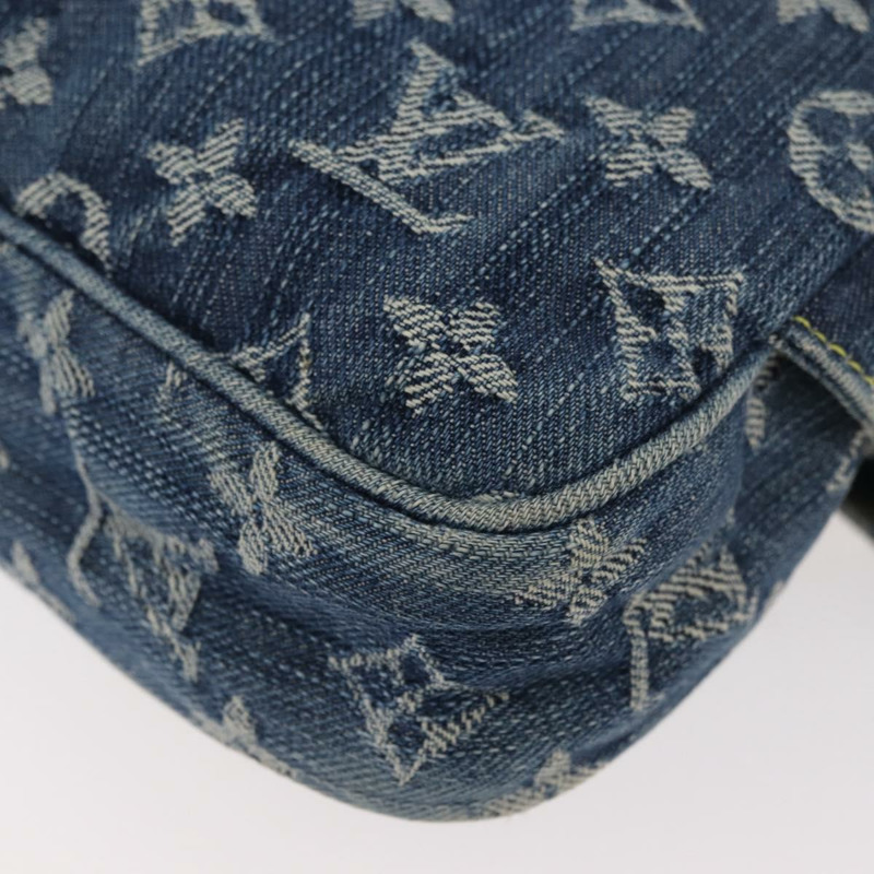 【日本直送】路易威登 Monogram 牛仔布腰包/斜背包 藍色 M95347 LV 正品 174319SAV-17