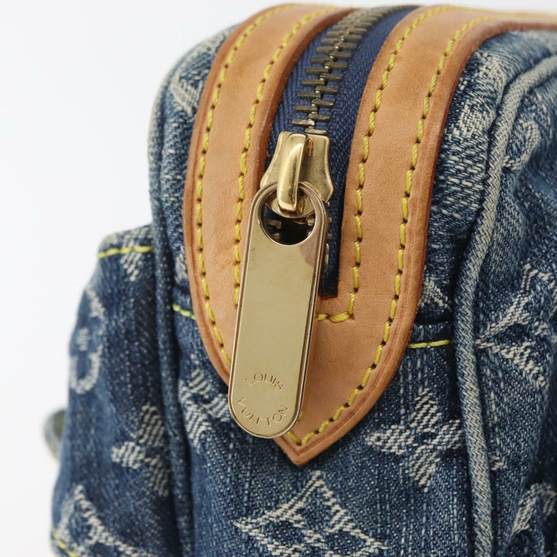 【日本直送】路易威登 Monogram 牛仔布腰包/斜背包 藍色 M95347 LV 正品 174319SAV-19