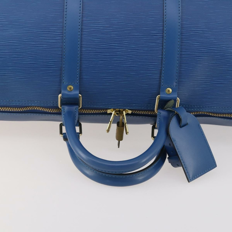 【日本直送】路易威登 Epi Keepall 55 波士頓包 托萊多藍 M42955 LV 正品 167164V-6
