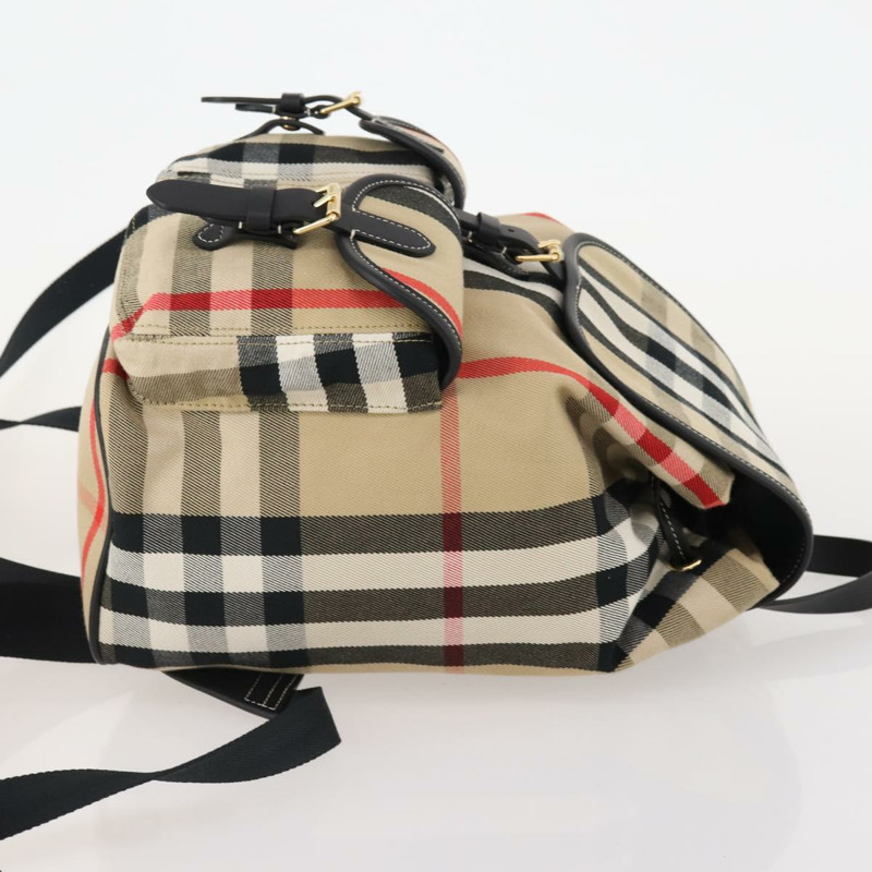 【日本直送】BURBERRY Nova 格紋帆布雙肩包 米色 正品 174343SAV-3
