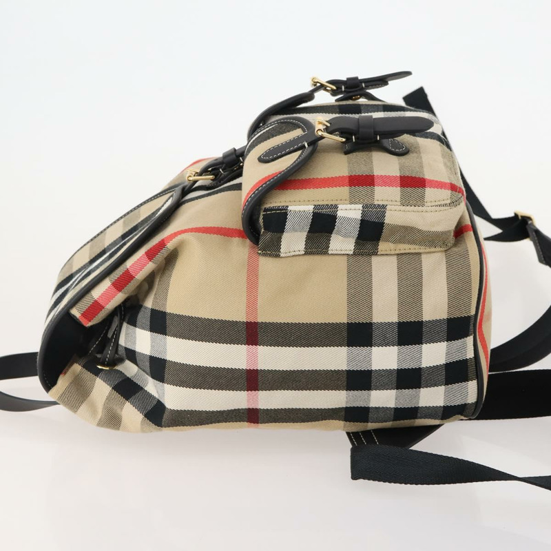 【日本直送】BURBERRY Nova 格紋帆布雙肩包 米色 正品 174343SAV-4