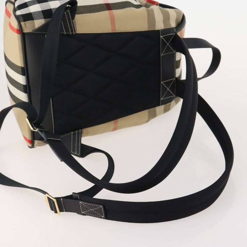 【日本直送】BURBERRY Nova 格紋帆布雙肩包 米色 正品 174343SAV-8