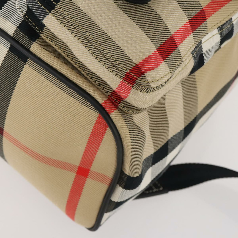 【日本直送】BURBERRY Nova 格紋帆布雙肩包 米色 正品 174343SAV-11
