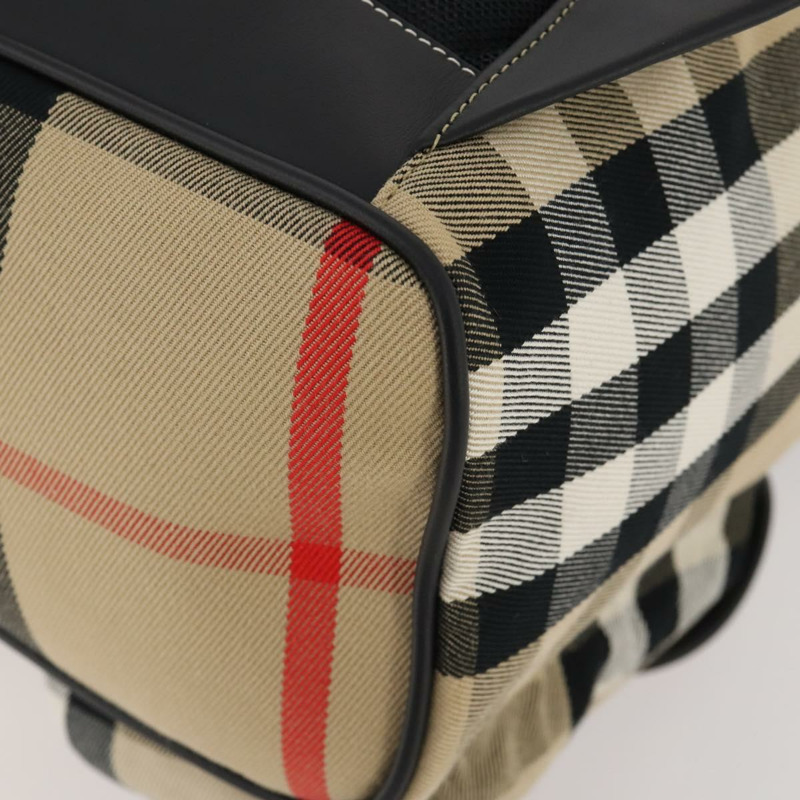 【日本直送】BURBERRY Nova 格紋帆布雙肩包 米色 正品 174343SAV-13