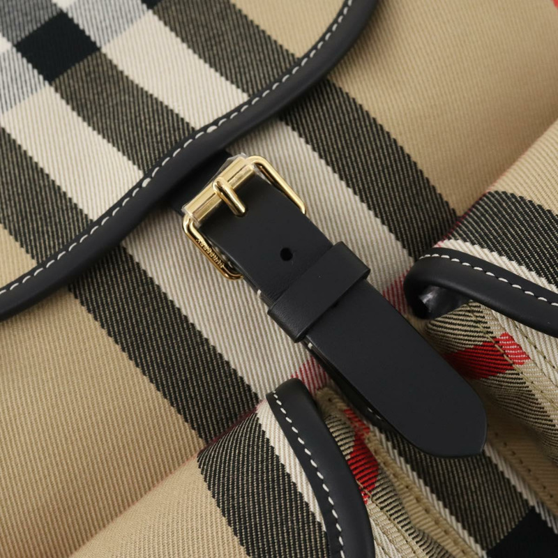 【日本直送】BURBERRY Nova 格紋帆布雙肩包 米色 正品 174343SAV-15