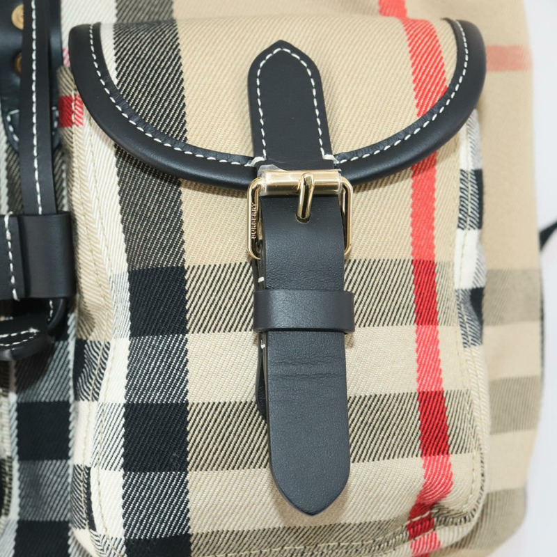 【日本直送】BURBERRY Nova 格紋帆布雙肩包 米色 正品 174343SAV-22