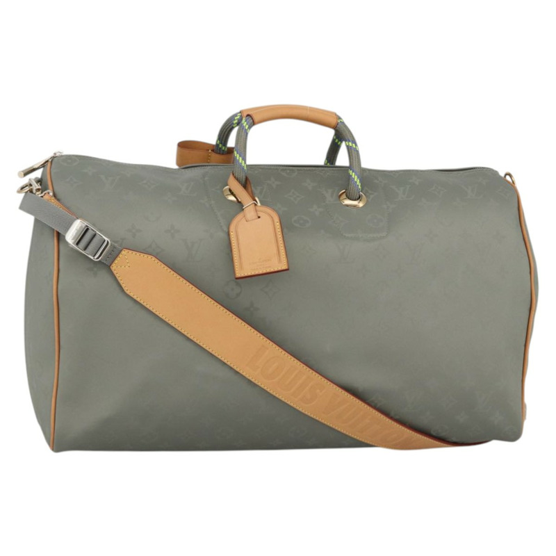【日本直送】路易威登鈦金Keepall Bandouliere 50旅行包 灰色 M43886 LV Auth YKZ839SM-0
