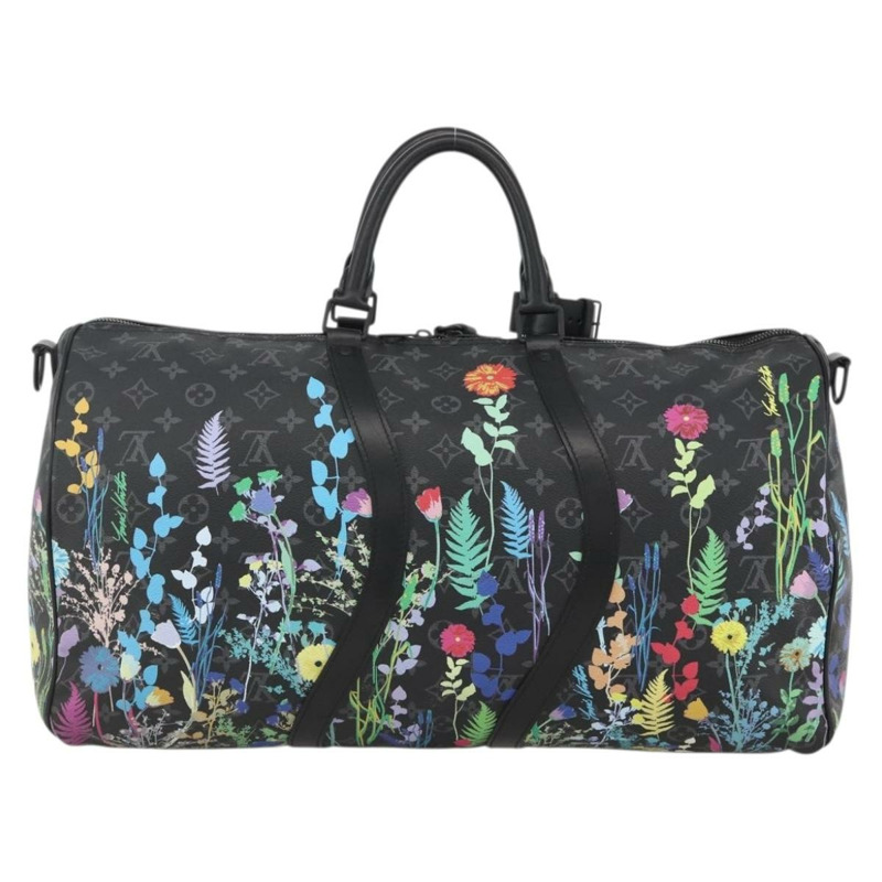 【日本直送】路易威登 (LOUIS VUITTON) Eclipse Floral Keepall Bandouliere 50 旅行包 M45062 LV Auth yk20204SM-1