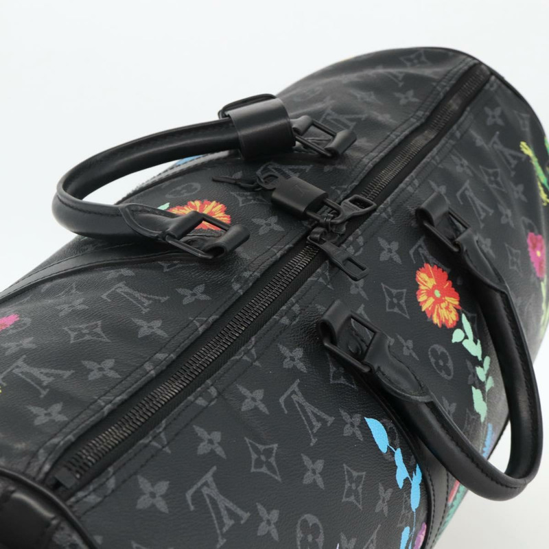 【日本直送】路易威登 (LOUIS VUITTON) Eclipse Floral Keepall Bandouliere 50 旅行包 M45062 LV Auth yk20204SM-5