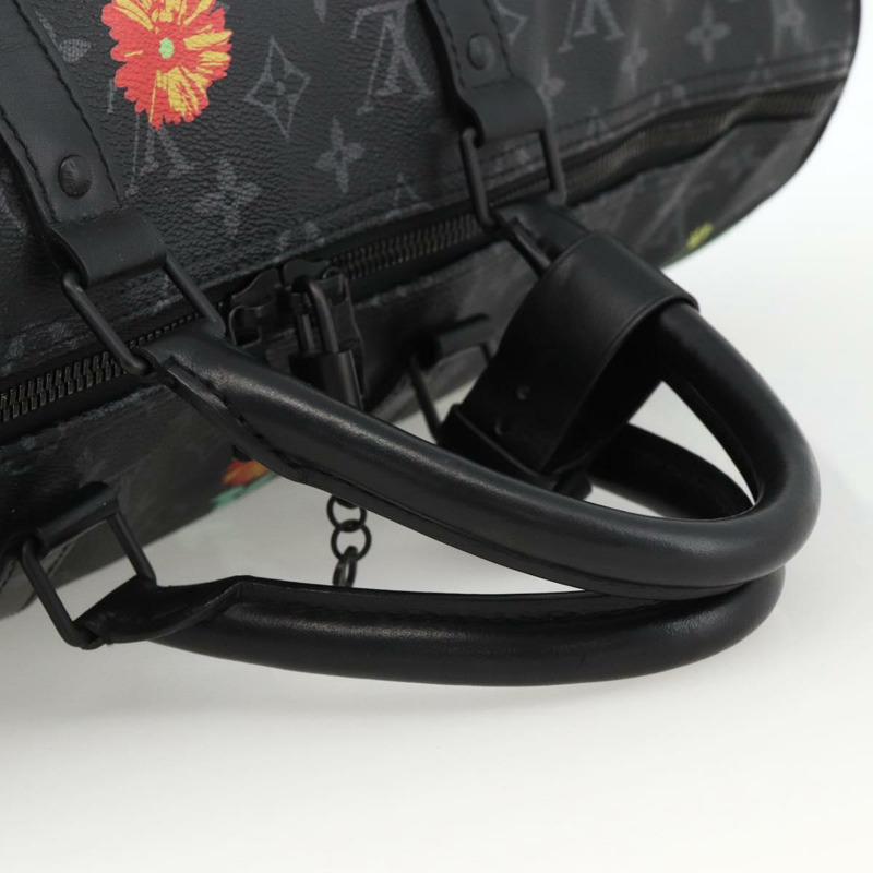【日本直送】路易威登 (LOUIS VUITTON) Eclipse Floral Keepall Bandouliere 50 旅行包 M45062 LV Auth yk20204SM-6