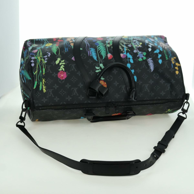 【日本直送】路易威登 (LOUIS VUITTON) Eclipse Floral Keepall Bandouliere 50 旅行包 M45062 LV Auth yk20204SM-7