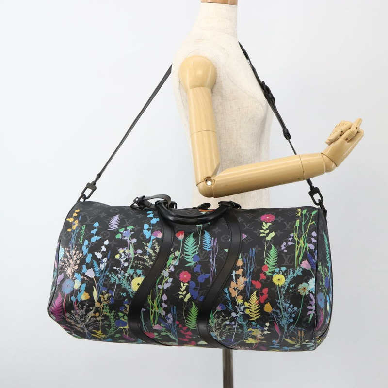 【日本直送】路易威登 (LOUIS VUITTON) Eclipse Floral Keepall Bandouliere 50 旅行包 M45062 LV Auth yk20204SM-31