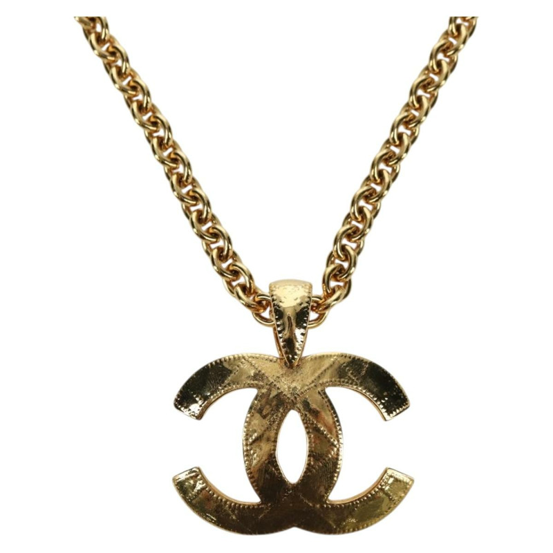 【日本直送】香奈兒 (CHANEL) CC 項鍊，金屬金色 CC Auth am11252SAM-0