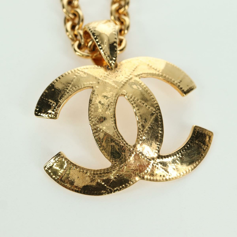 【日本直送】香奈兒 (CHANEL) CC 項鍊，金屬金色 CC Auth am11252SAM-2