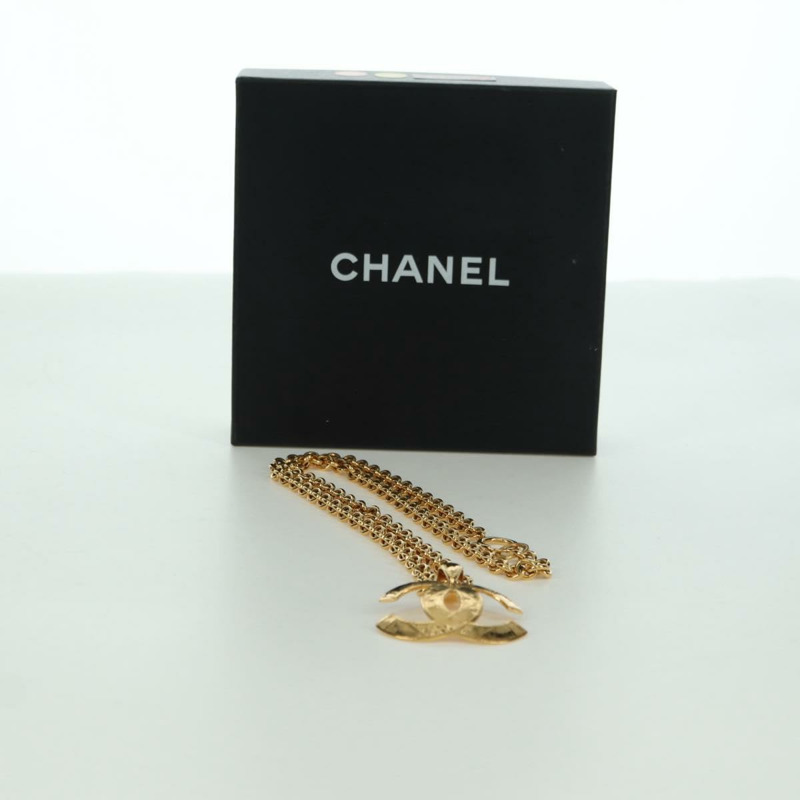 【日本直送】香奈兒 (CHANEL) CC 項鍊，金屬金色 CC Auth am11252SAM-11