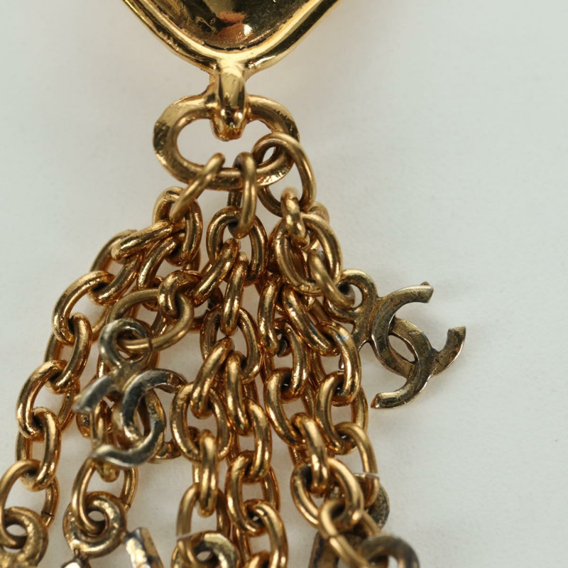 【日本直送】香奈兒耳環，金屬金色，CC標誌，正品，INZ118A-3