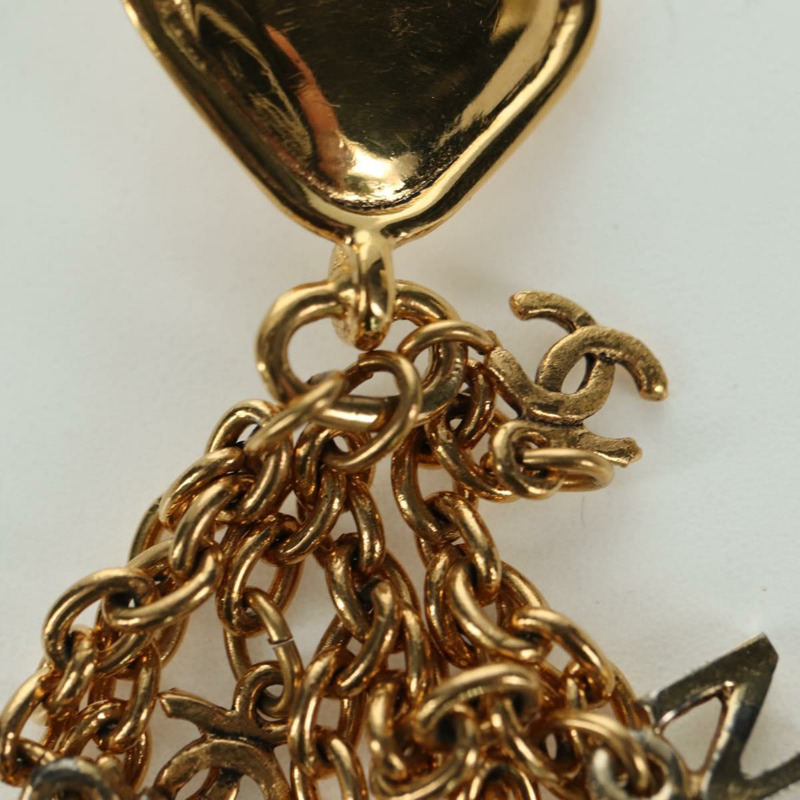 【日本直送】香奈兒耳環，金屬金色，CC標誌，正品，INZ118A-11