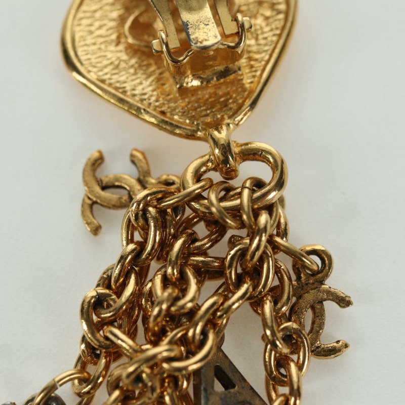 【日本直送】香奈兒耳環，金屬金色，CC標誌，正品，INZ118A-15