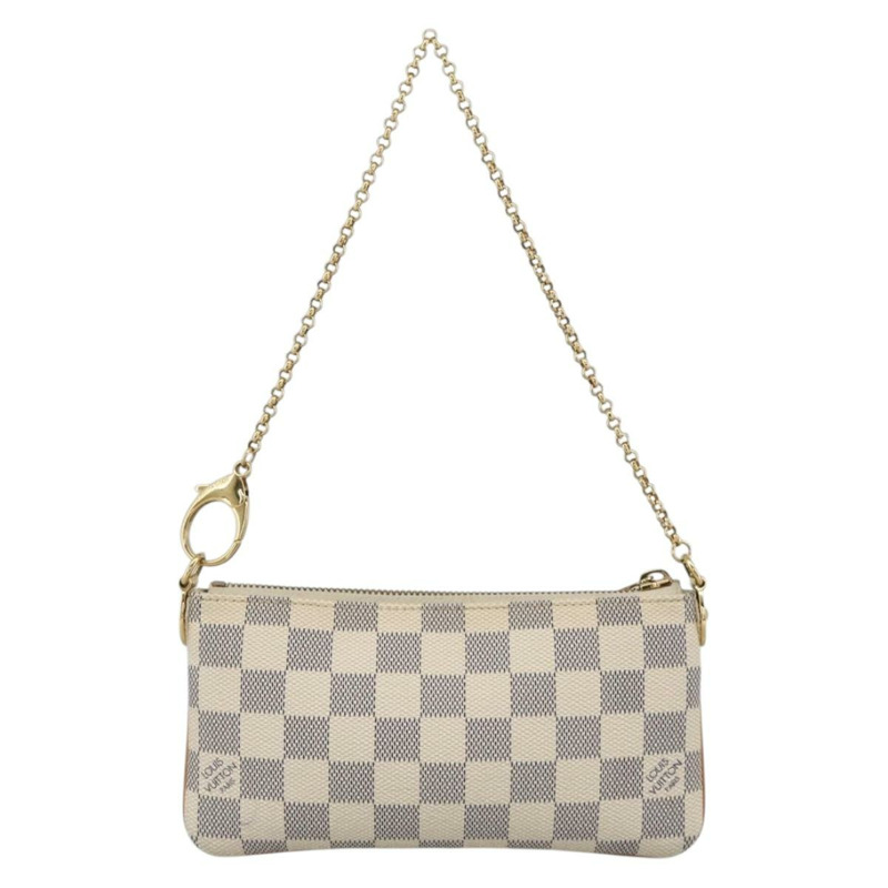 【日本直送】路易威登 Damier Azur Pochette Mira 中型配件袋 N60027 正品 YKZ966A-1
