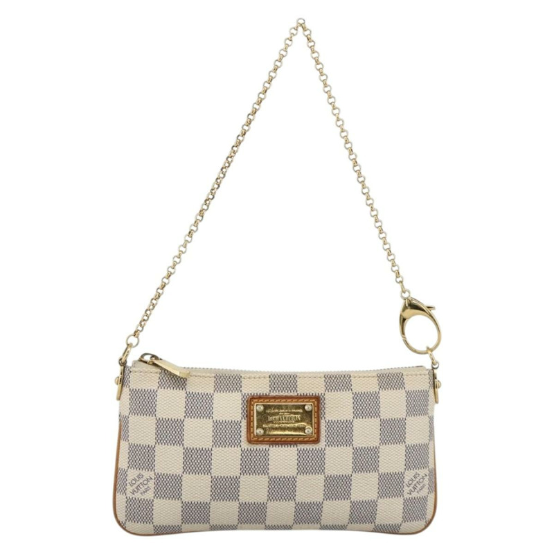 【日本直送】路易威登 Damier Azur Pochette Mira 中型配件袋 N60027 正品 YKZ966A-12