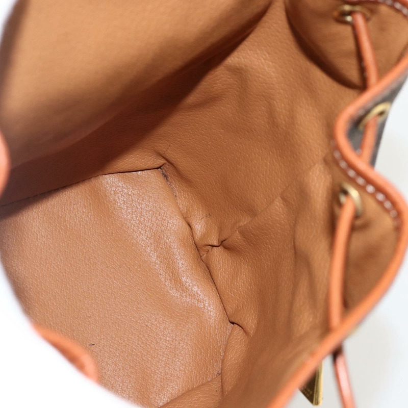 【日本直送】CELINE Macadam帆布雙肩包 PVC皮革 棕色 金色 正品 YKZ829A-20