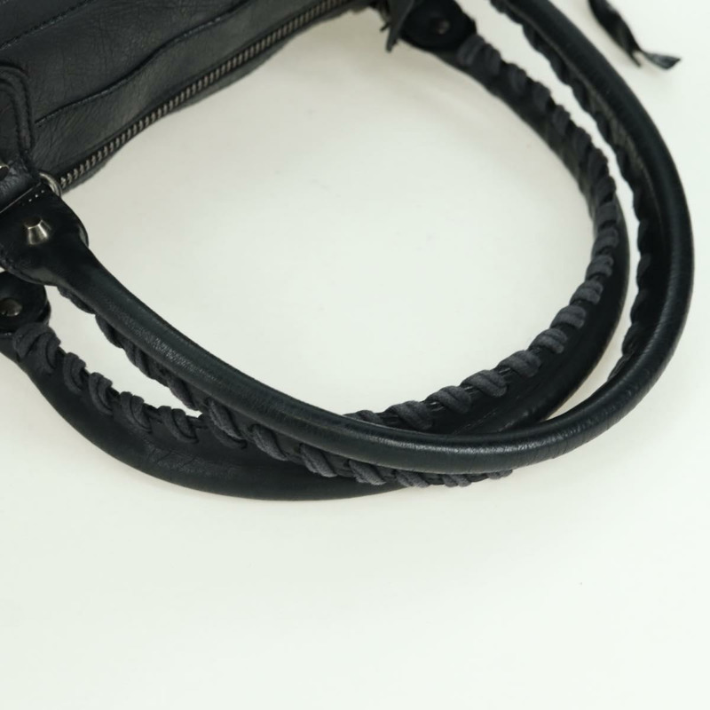 【日本直送】BALENCIAGA 經典 Polo 手提包 黑色真皮 248408 正品 yk20201SAM-6