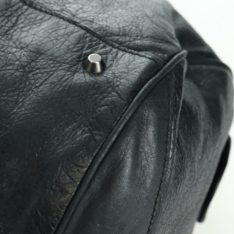 【日本直送】BALENCIAGA 經典 Polo 手提包 黑色真皮 248408 正品 yk20201SAM-10