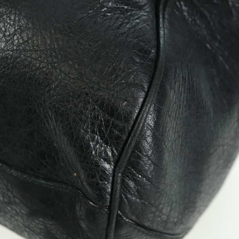 【日本直送】BALENCIAGA 經典 Polo 手提包 黑色真皮 248408 正品 yk20201SAM-12