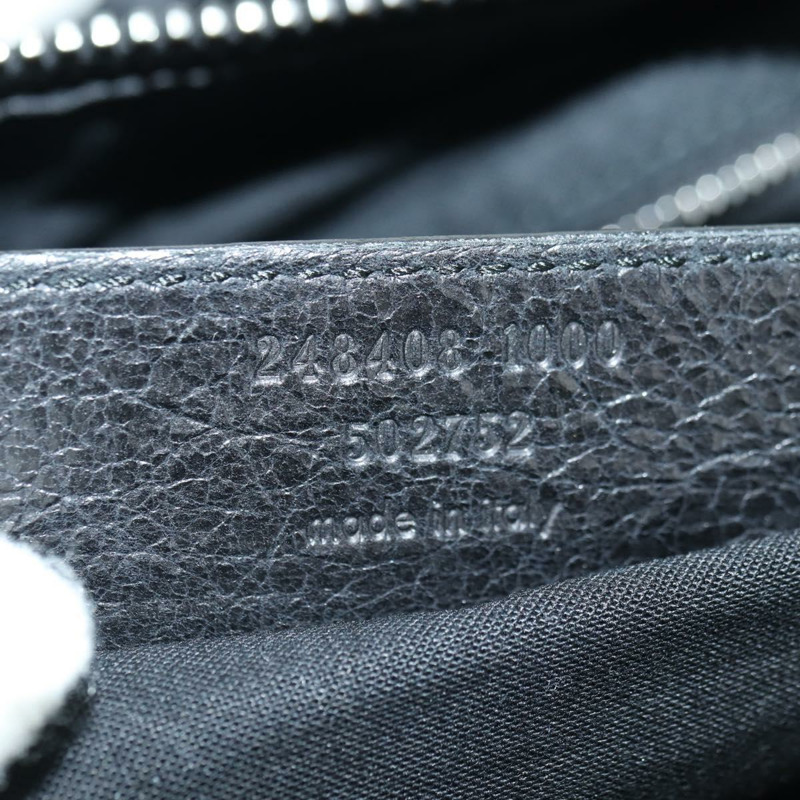 【日本直送】BALENCIAGA 經典 Polo 手提包 黑色真皮 248408 正品 yk20201SAM-22