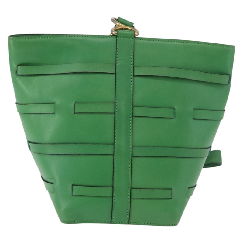 【日本直送】CELINE 綠色金色皮革肩背包，正品編號 175580A-2