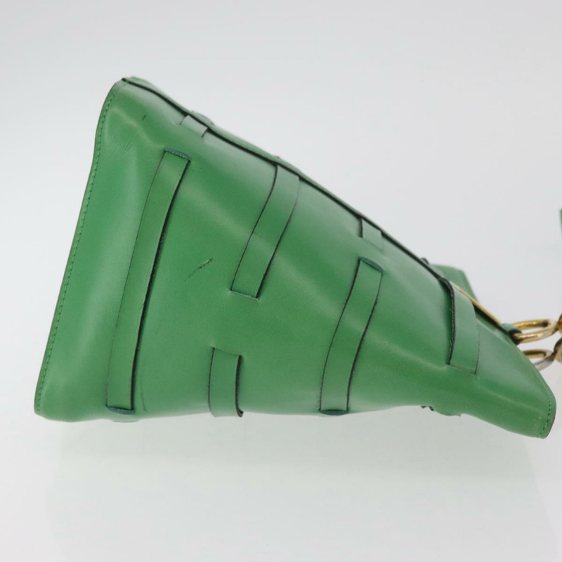 【日本直送】CELINE 綠色金色皮革肩背包，正品編號 175580A-3