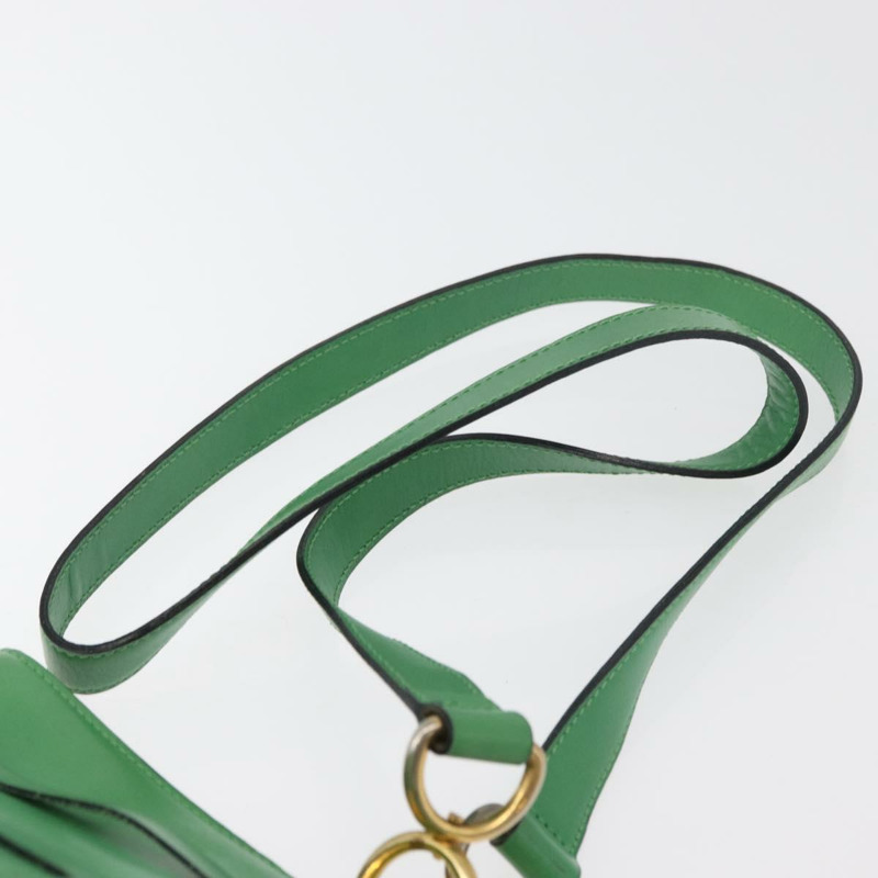 【日本直送】CELINE 綠色金色皮革肩背包，正品編號 175580A-7