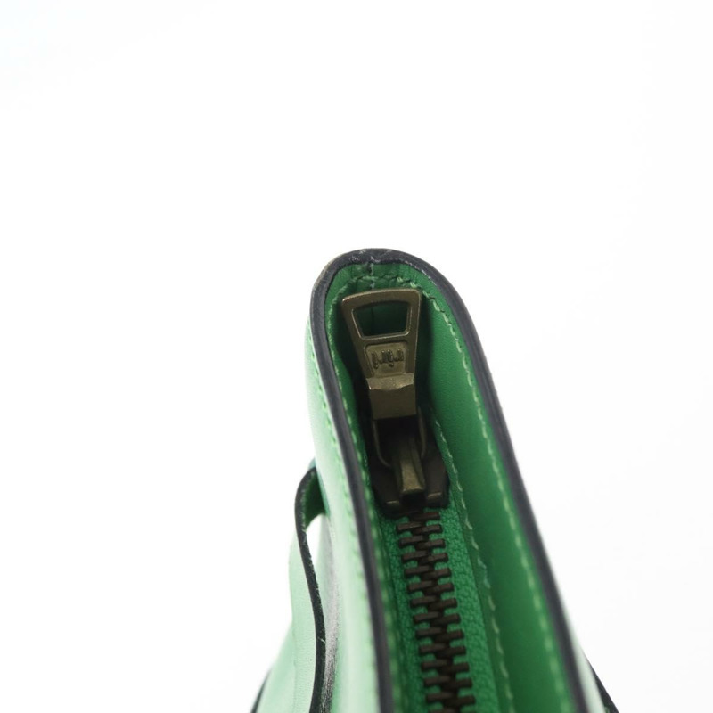 【日本直送】CELINE 綠色金色皮革肩背包，正品編號 175580A-14