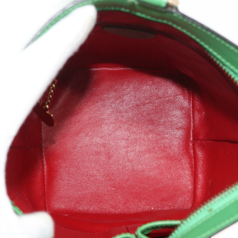 【日本直送】CELINE 綠色金色皮革肩背包，正品編號 175580A-16