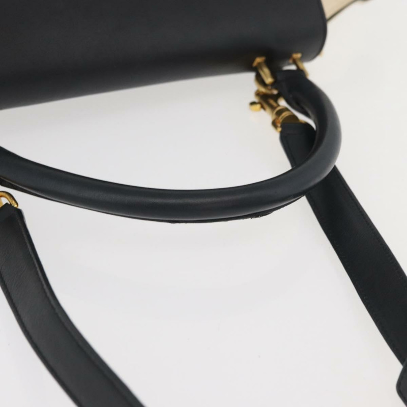 【日本直送】CELINE Trapeze 手提包 帆布皮革 2way 金色 米色 正品 BA12121A-6