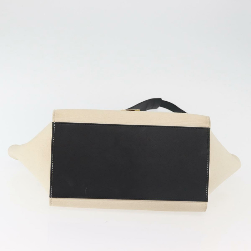 【日本直送】CELINE Trapeze 手提包 帆布皮革 2way 金色 米色 正品 BA12121A-10