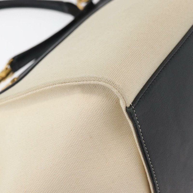 【日本直送】CELINE Trapeze 手提包 帆布皮革 2way 金色 米色 正品 BA12121A-13