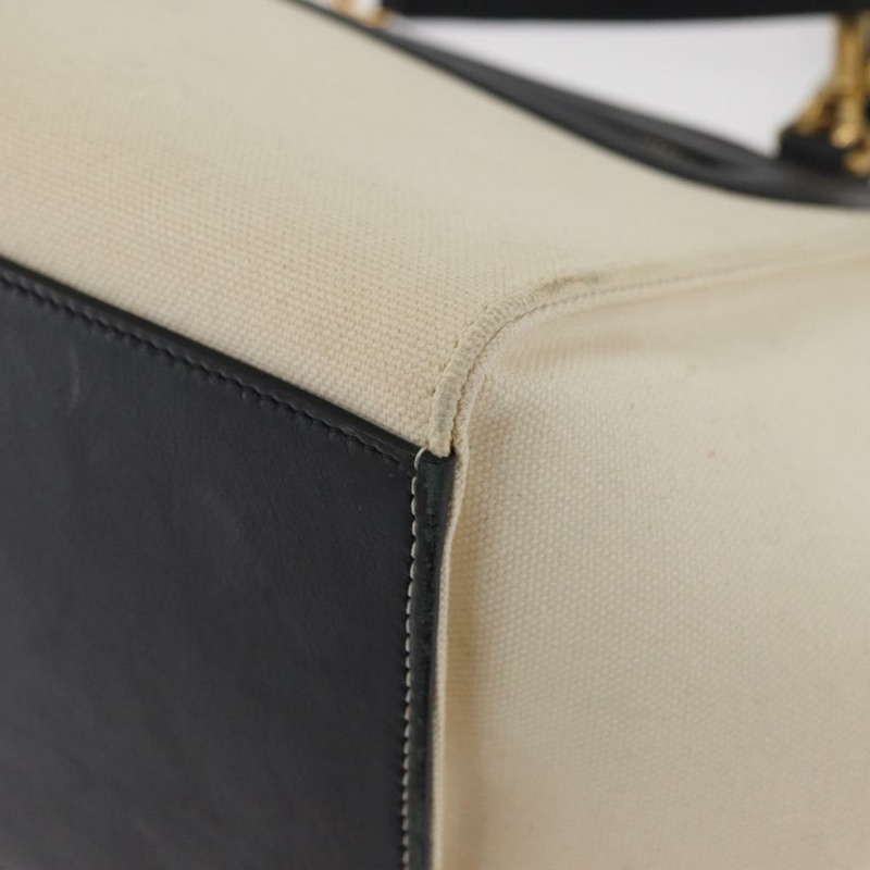 【日本直送】CELINE Trapeze 手提包 帆布皮革 2way 金色 米色 正品 BA12121A-14