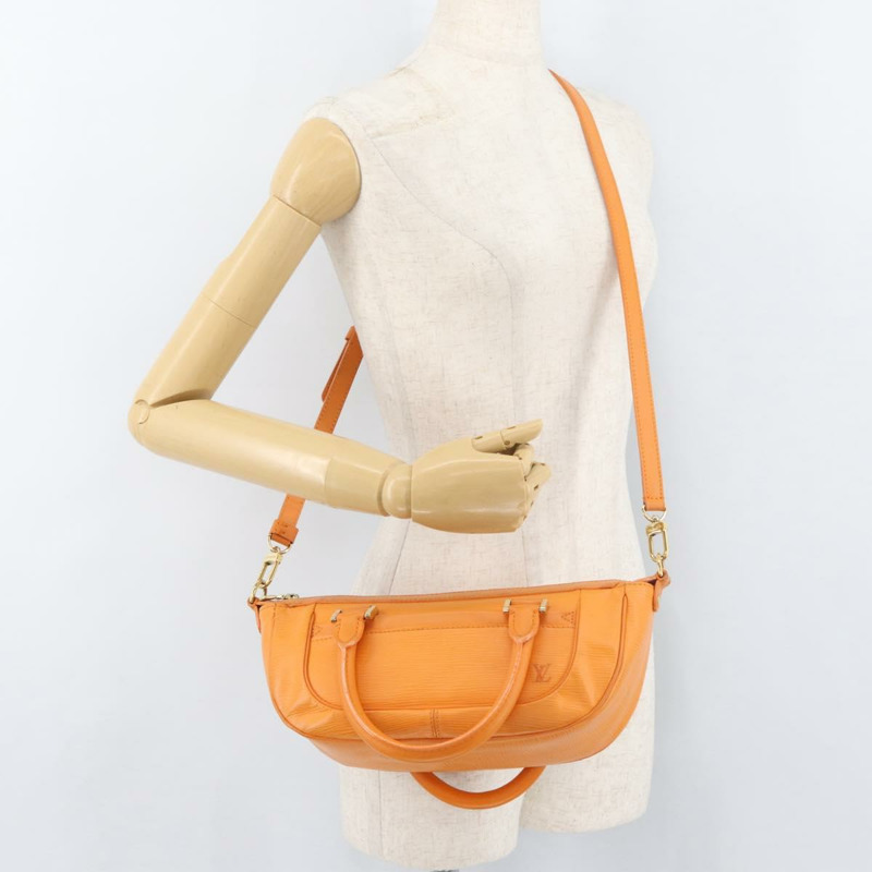 【日本直送】路易威登 Epi Danura MM 手提包 2way Orange Mandarin M5910H Auth YKZ1294A-24