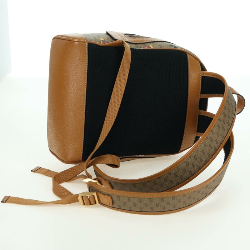 【日本直送】GUCCI Micro GG Supreme Disney 雙肩包 PVC 米色 金色 552884 正品 YKZ1359M-8