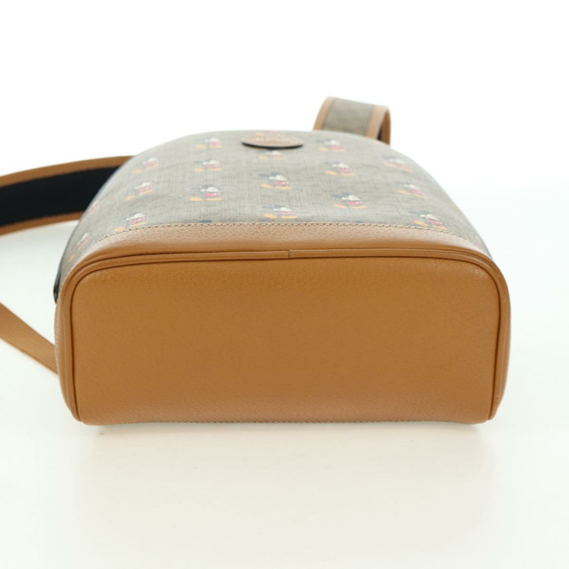 【日本直送】GUCCI Micro GG Supreme Disney 雙肩包 PVC 米色 金色 552884 正品 YKZ1359M-10
