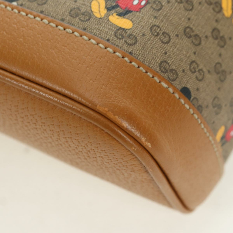 【日本直送】GUCCI Micro GG Supreme Disney 雙肩包 PVC 米色 金色 552884 正品 YKZ1359M-12