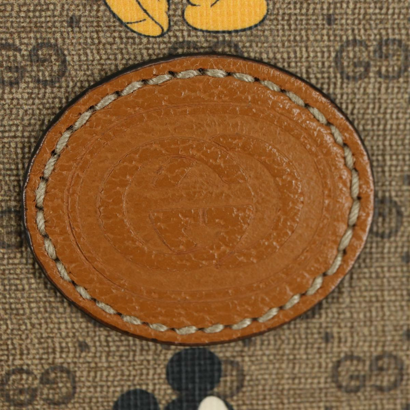 【日本直送】GUCCI Micro GG Supreme Disney 雙肩包 PVC 米色 金色 552884 正品 YKZ1359M-15